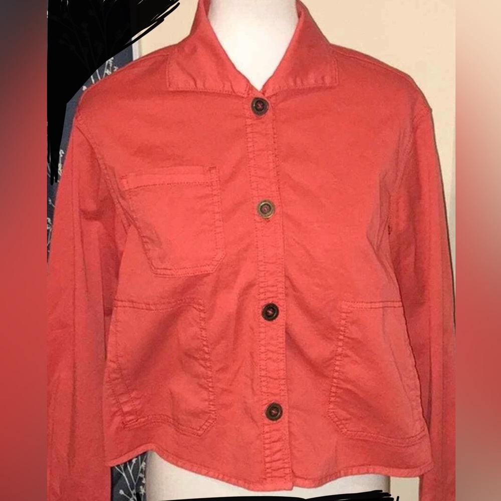 Stylish Red Utility Jacket for Women